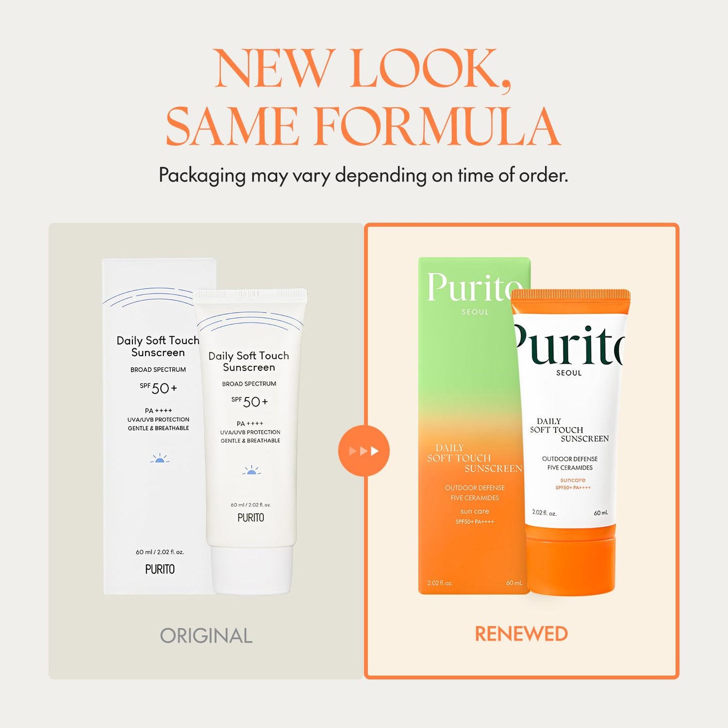 קרם הגנה Daily Soft Touch SPF50+ PA++++