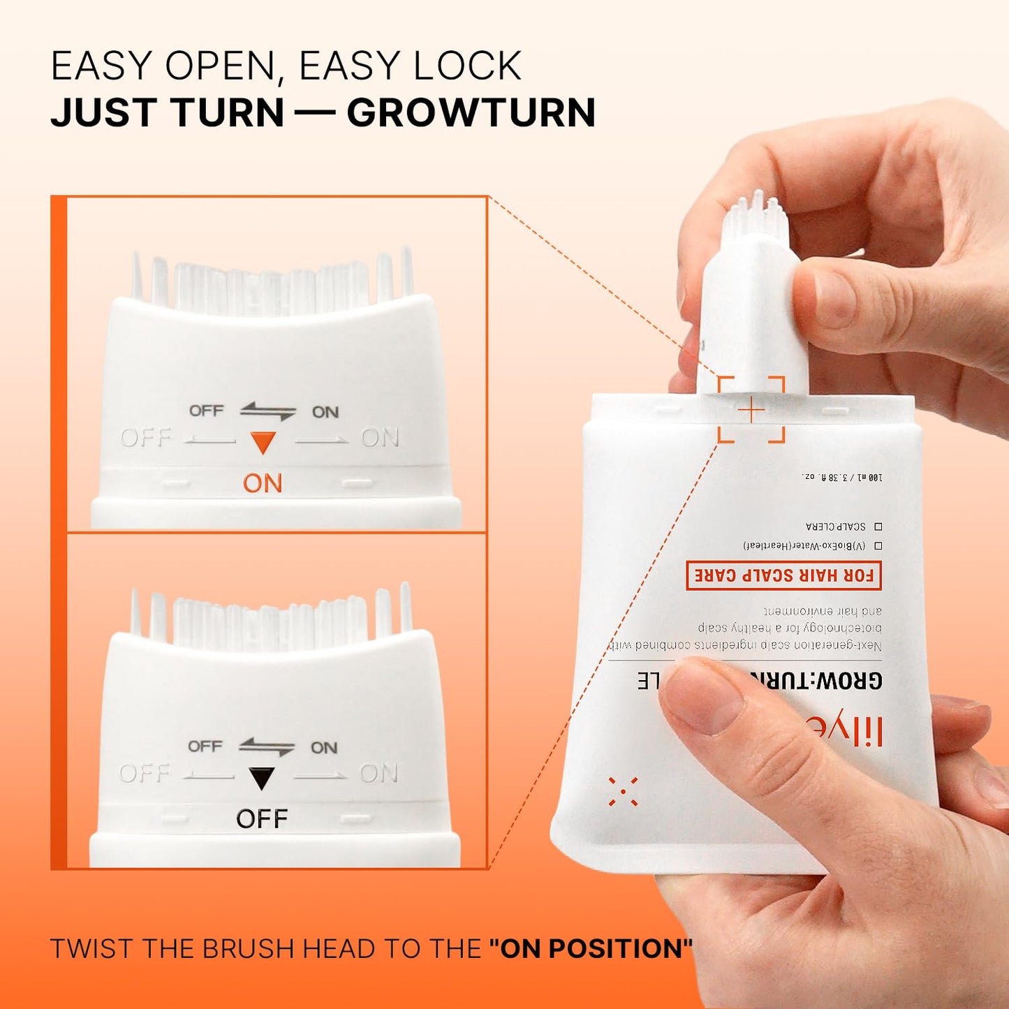 אמפולת מברשת לקרקפת Grow Turn Exosome