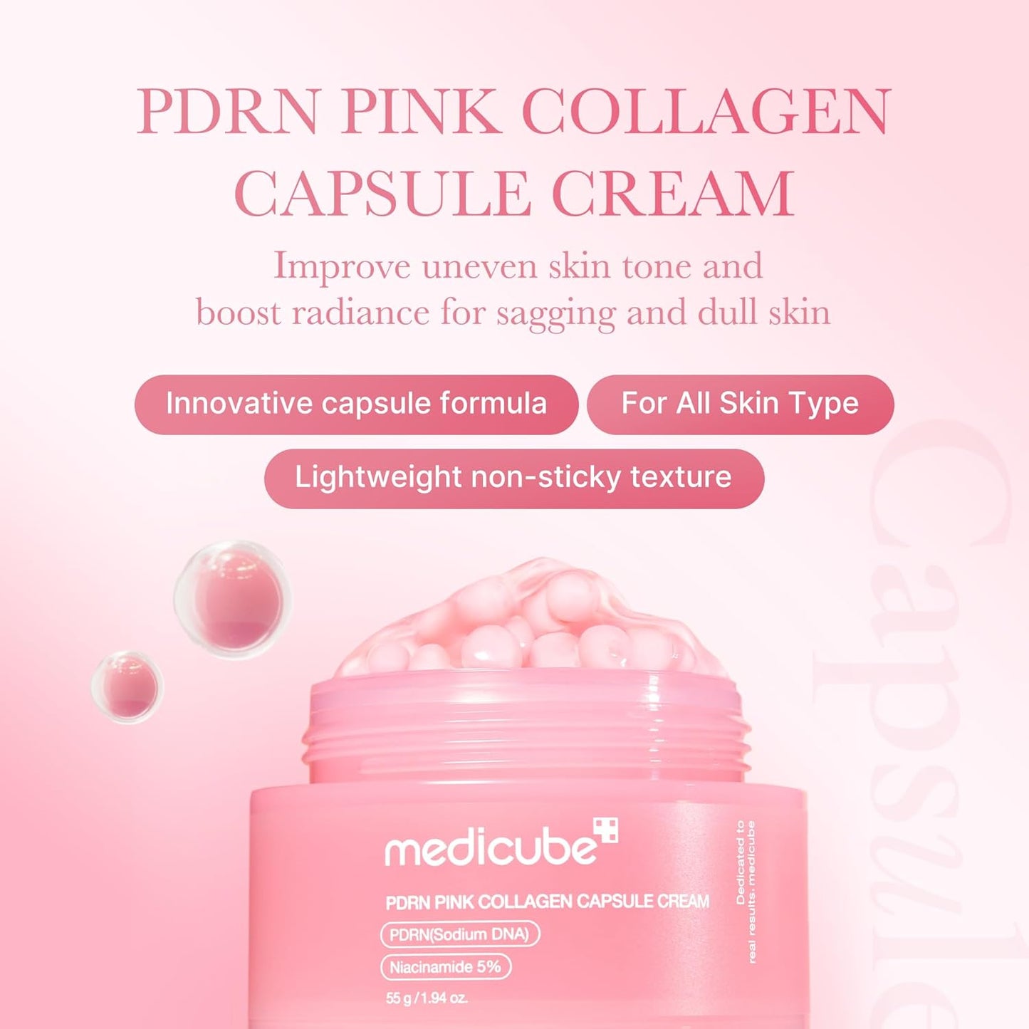 קרם קפסולות PDRN Pink Collagen