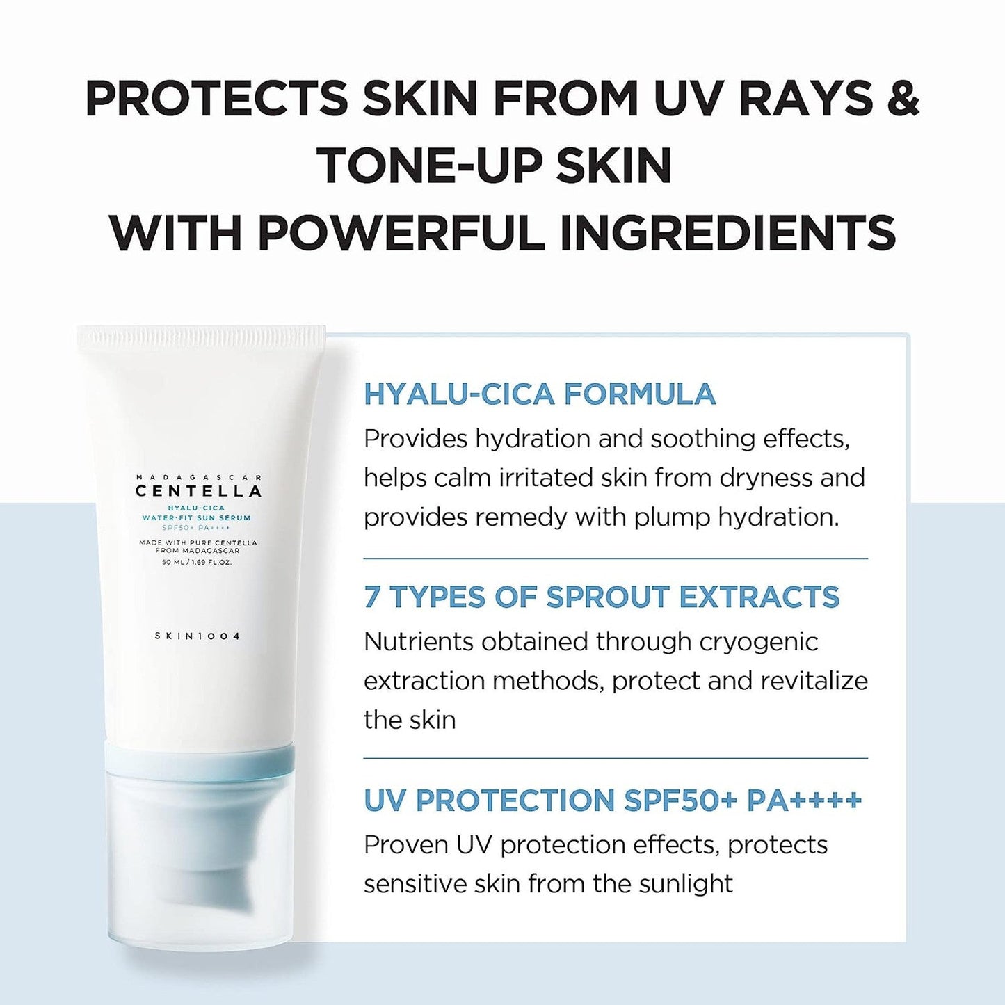 סרום הגנה Hyalu-Cica Water-Fit SPF50+ PA++++