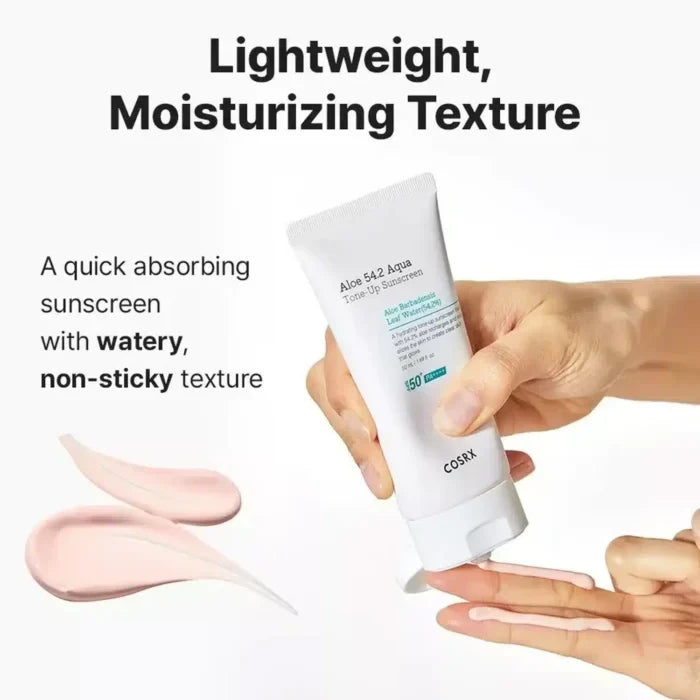 קרם הגנה Aloe 54.2 Aqua Tone-Up SPF50+ PA++++