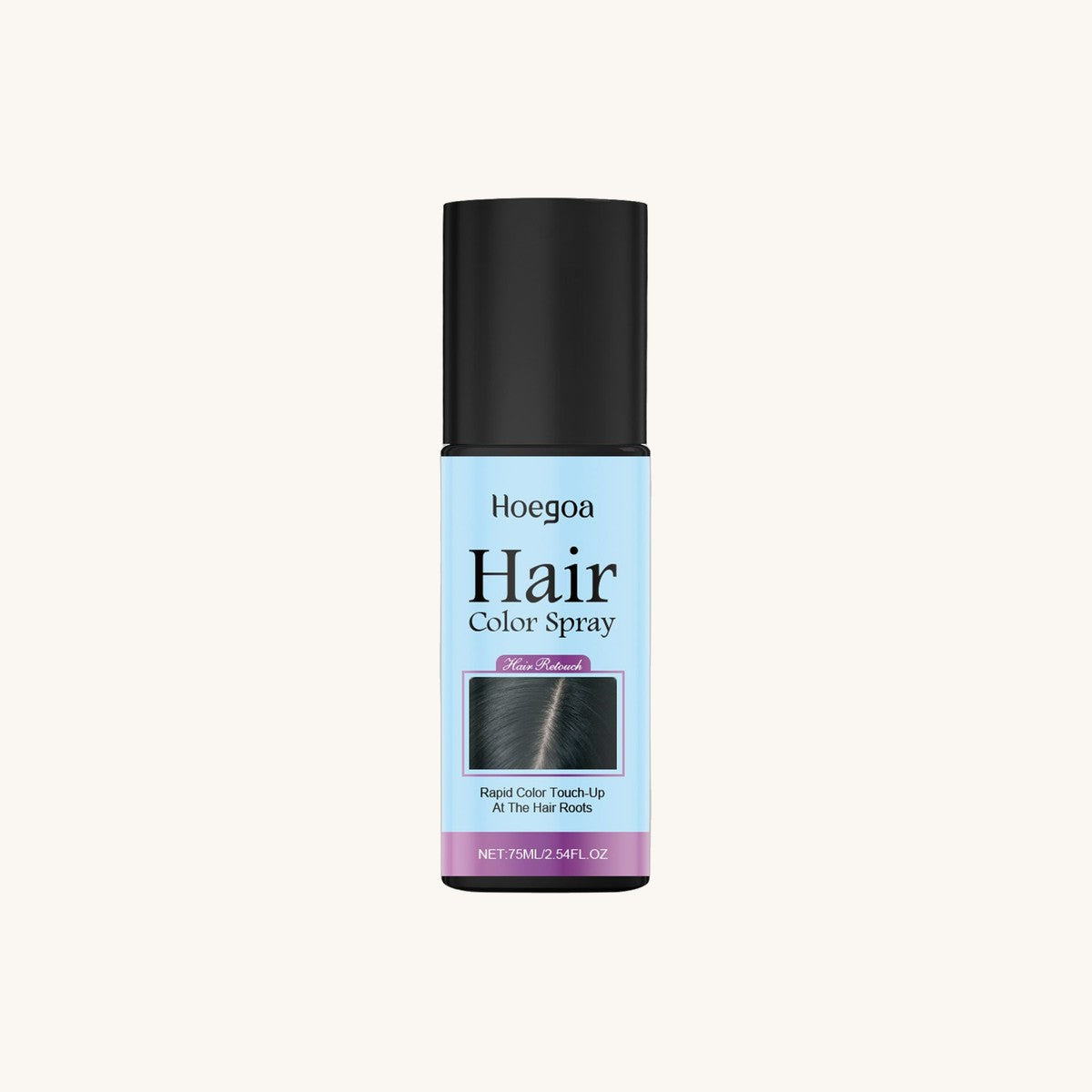 בקבוק המוצר של NovaHair על רקע נקי